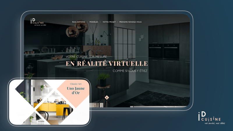 website id cuisine, custom design with home-made cms